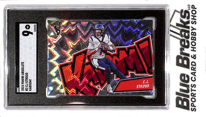 2024 Panini - Absolute - Kaboom! Horizontal - CJ Stroud - #2 - SGC 9 - football - Texans