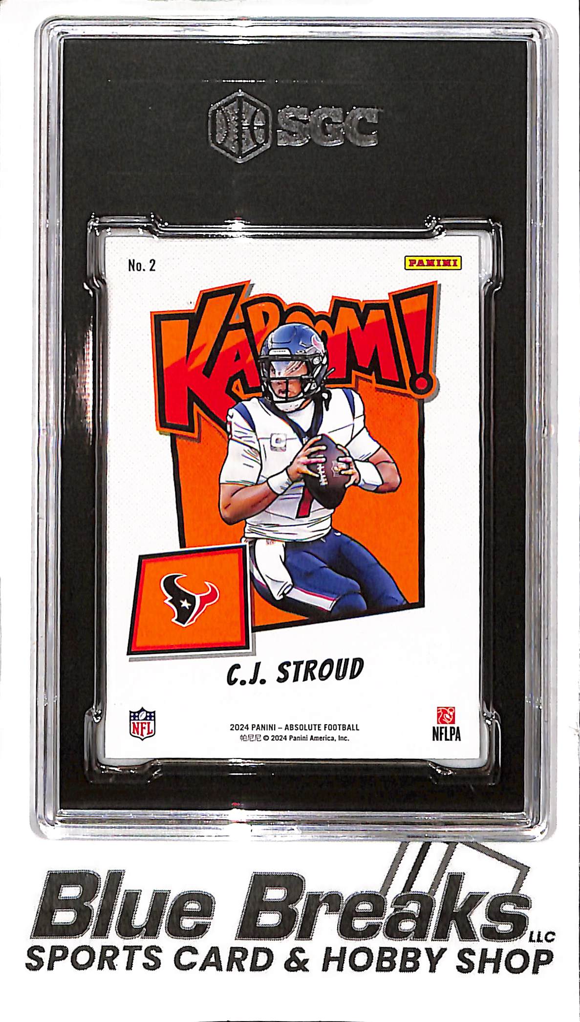 2024 Panini - Absolute - Kaboom! Horizontal - CJ Stroud - #2 - SGC 9 - football - Texans