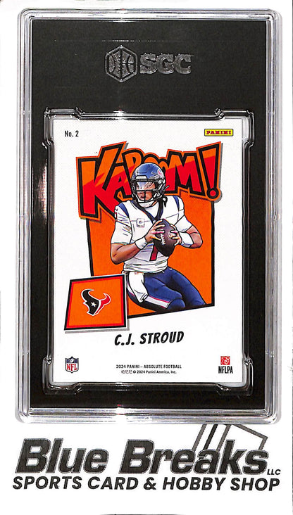 2024 Panini - Absolute - Kaboom! Horizontal - CJ Stroud - #2 - SGC 9 - football - Texans