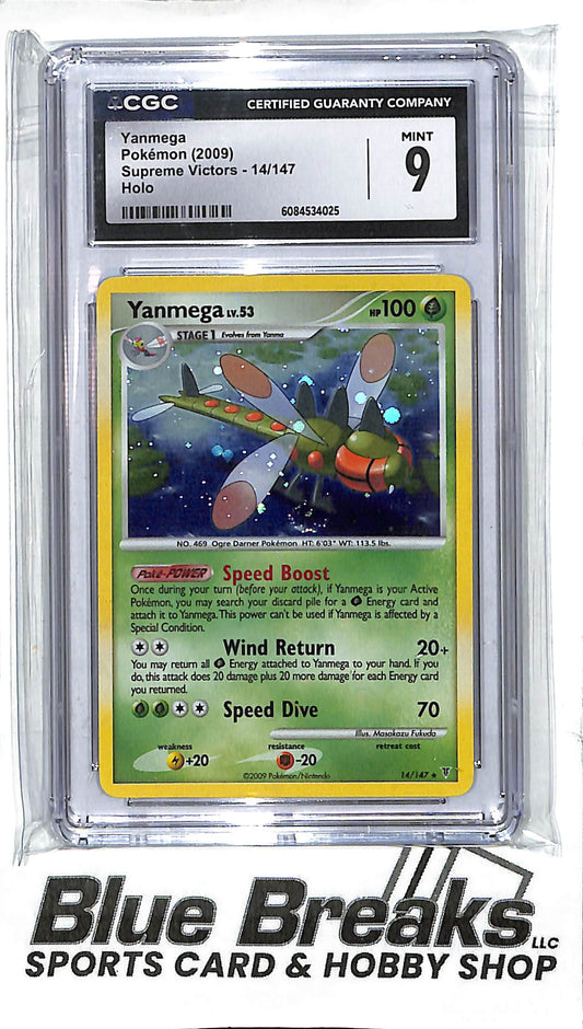 2008 Pokémon - Supreme Victors - Holo - Yanmega - 14/147 - CGC 9