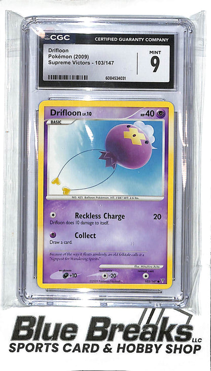 2009 Pokémon - Supreme Victors - Drifloon - 103/147 - CGC 9