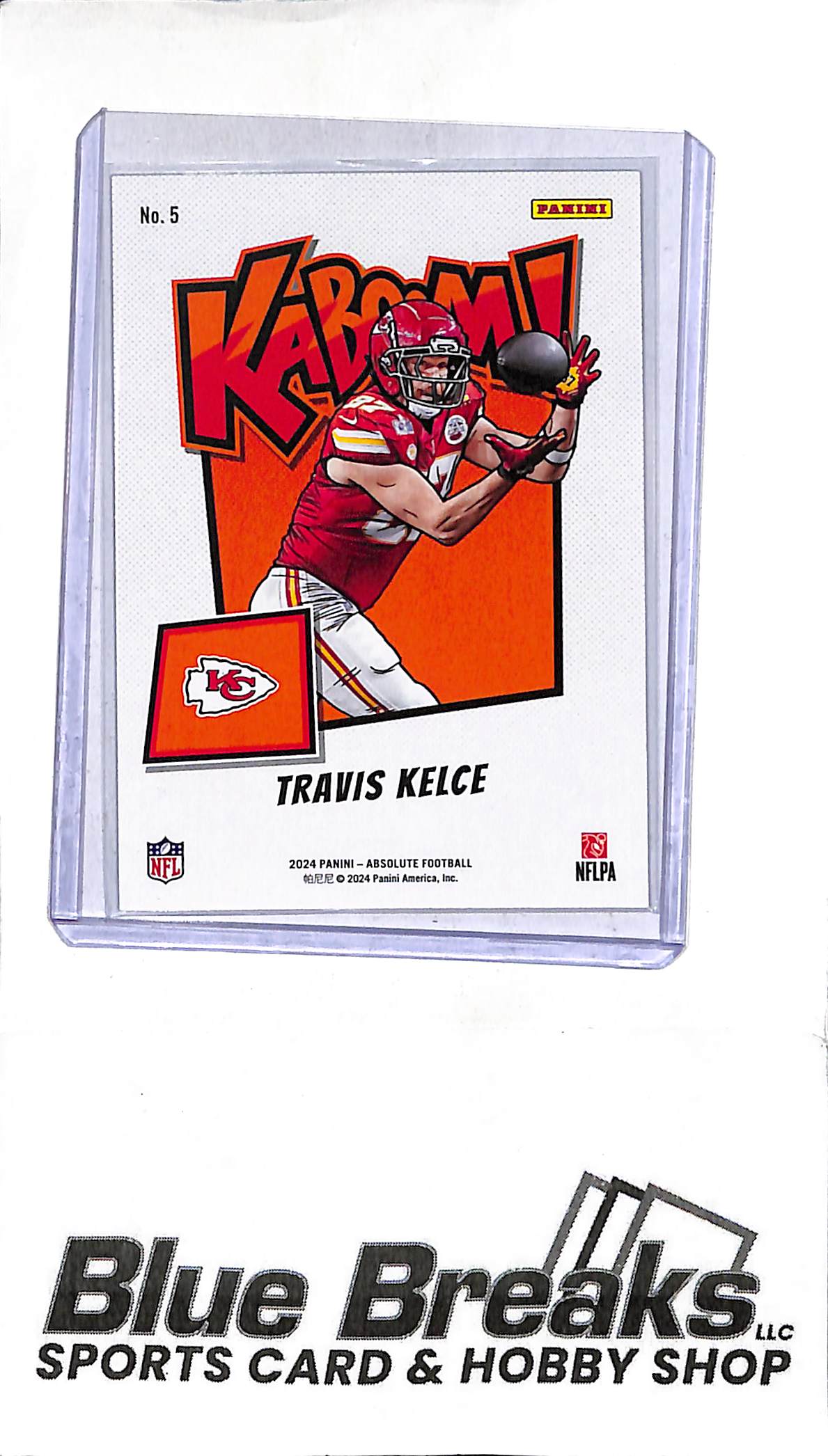 2024 Panini - Absolute - Kaboom! Horizontal - Travis Kelce - #5 - football - Chiefs