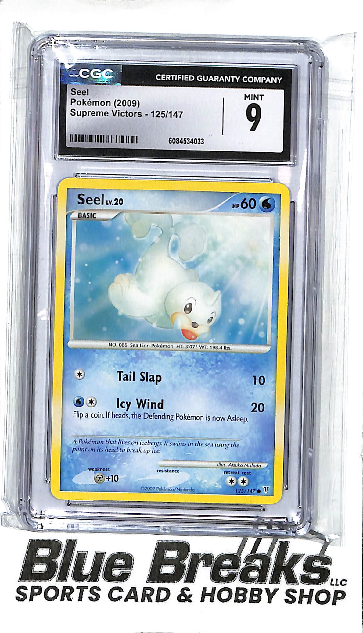 2009 Pokémon - Supreme Victors - Seel - 125/147 - CGC 9