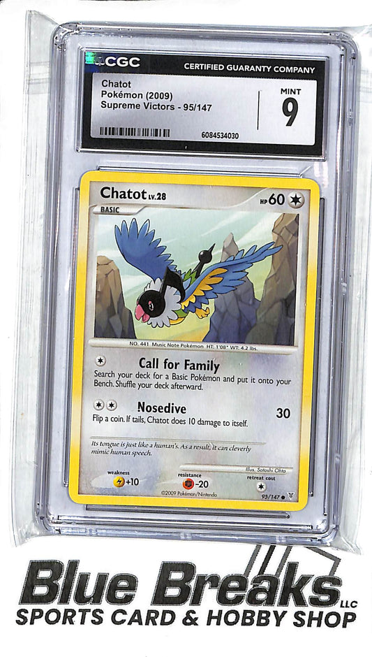 2009 Pokémon - Supreme Victors - Chatot - 95/147 - CGC 9