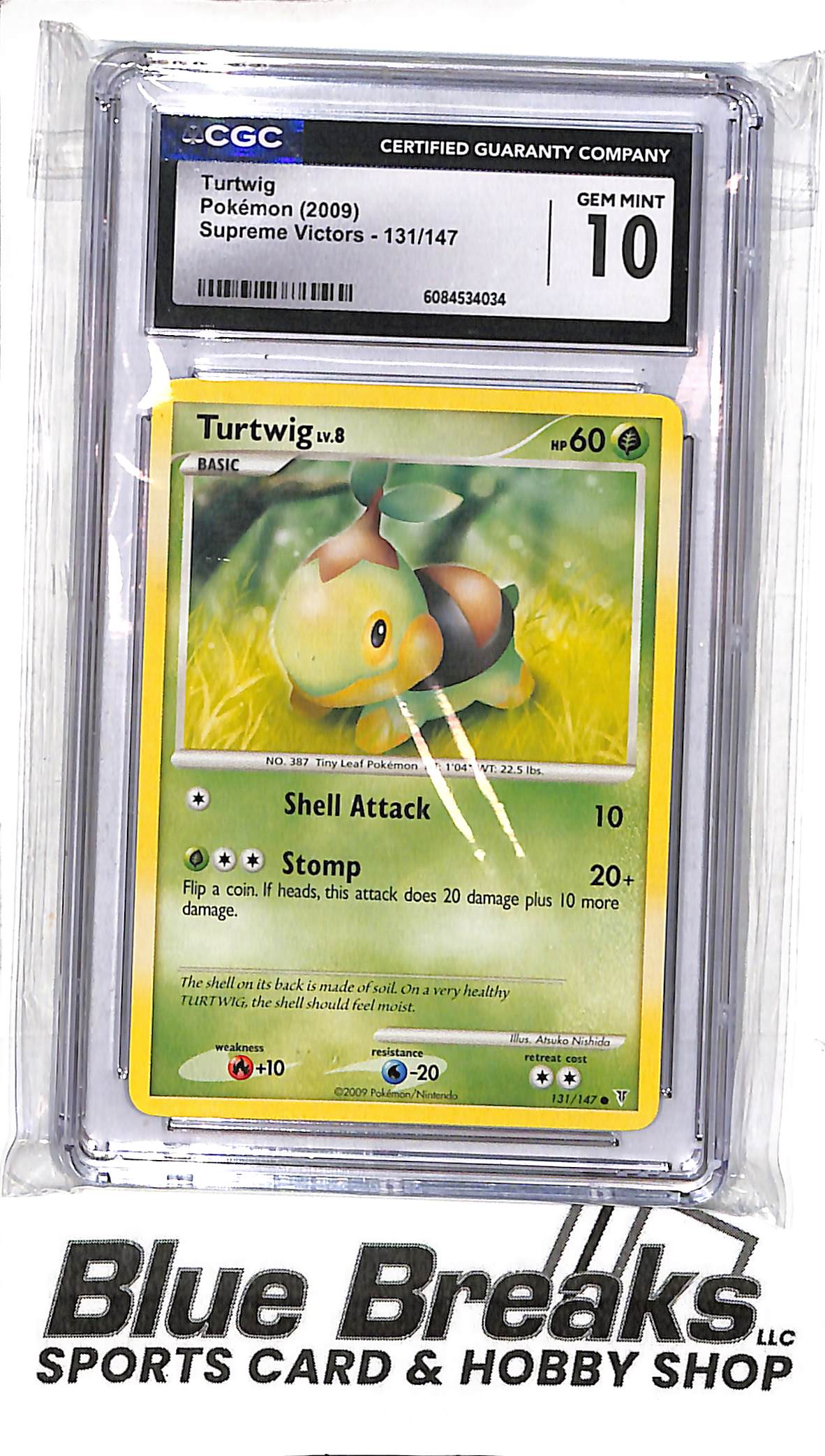 2009 Pokémon - Supreme Victors - Turtwig - 131/147 - CGC 10