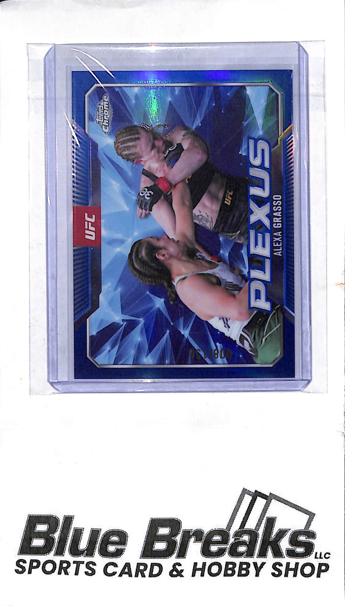 2025 Topps Chrome - blue parallel - Plexus - Alexa Grasso - 008/150 - #PLX-4 - UFC