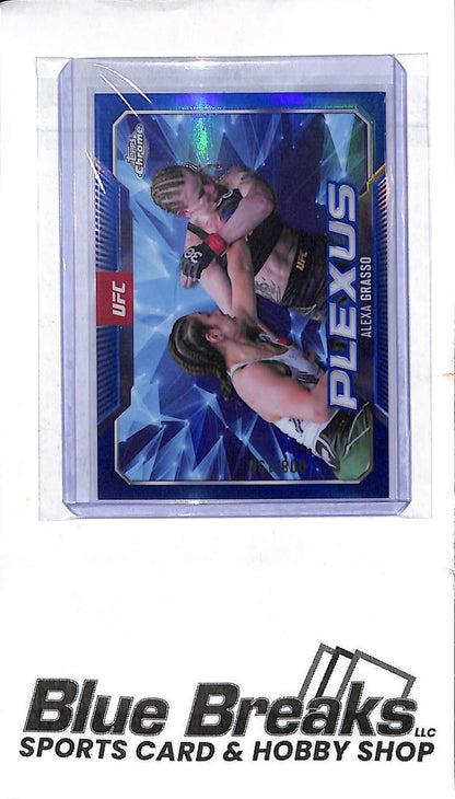 2025 Topps Chrome - blue parallel - Plexus - Alexa Grasso - 008/150 - #PLX-4 - UFC