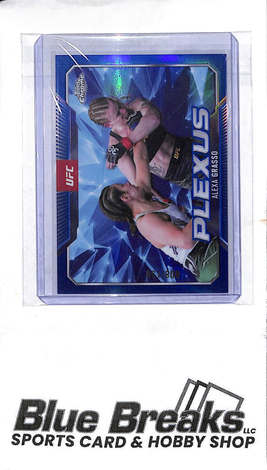 2025 Topps Chrome - blue parallel - Plexus - Alexa Grasso - 008/150 - #PLX-4 - UFC