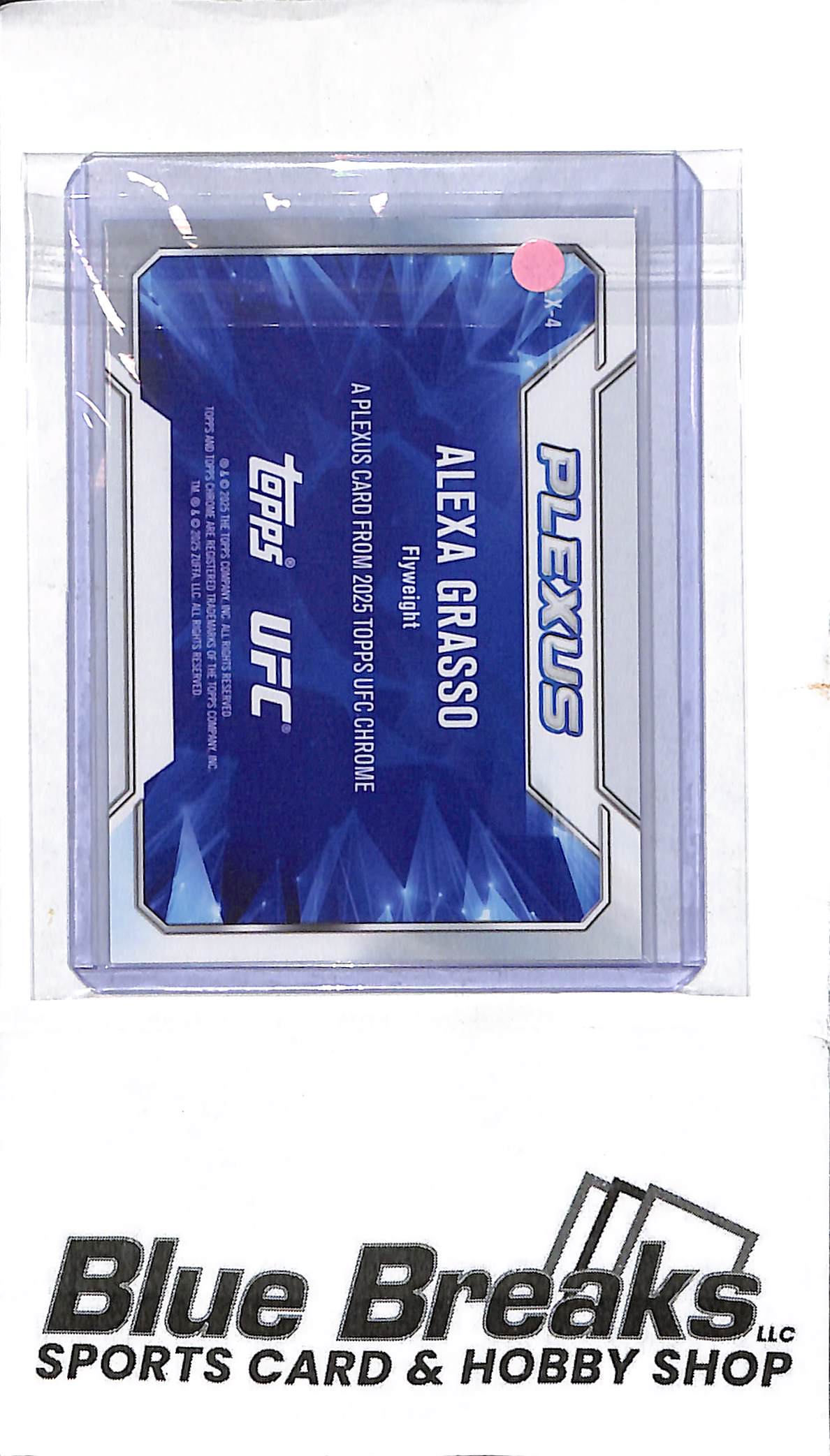 2025 Topps Chrome - blue parallel - Plexus - Alexa Grasso - 008/150 - #PLX-4 - UFC