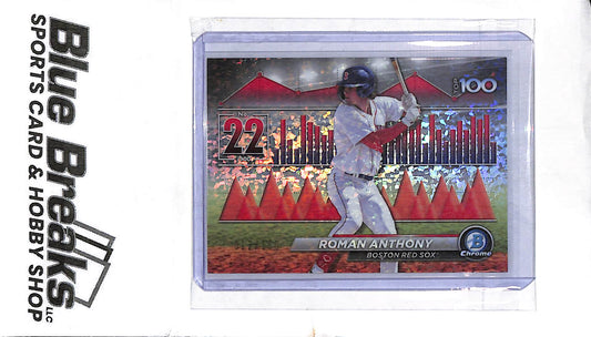 2024 Bowman Chrome - Top 100 - #22 - Roman Anthony - 012/150 - #BTP-22 - baseball - Red Sox