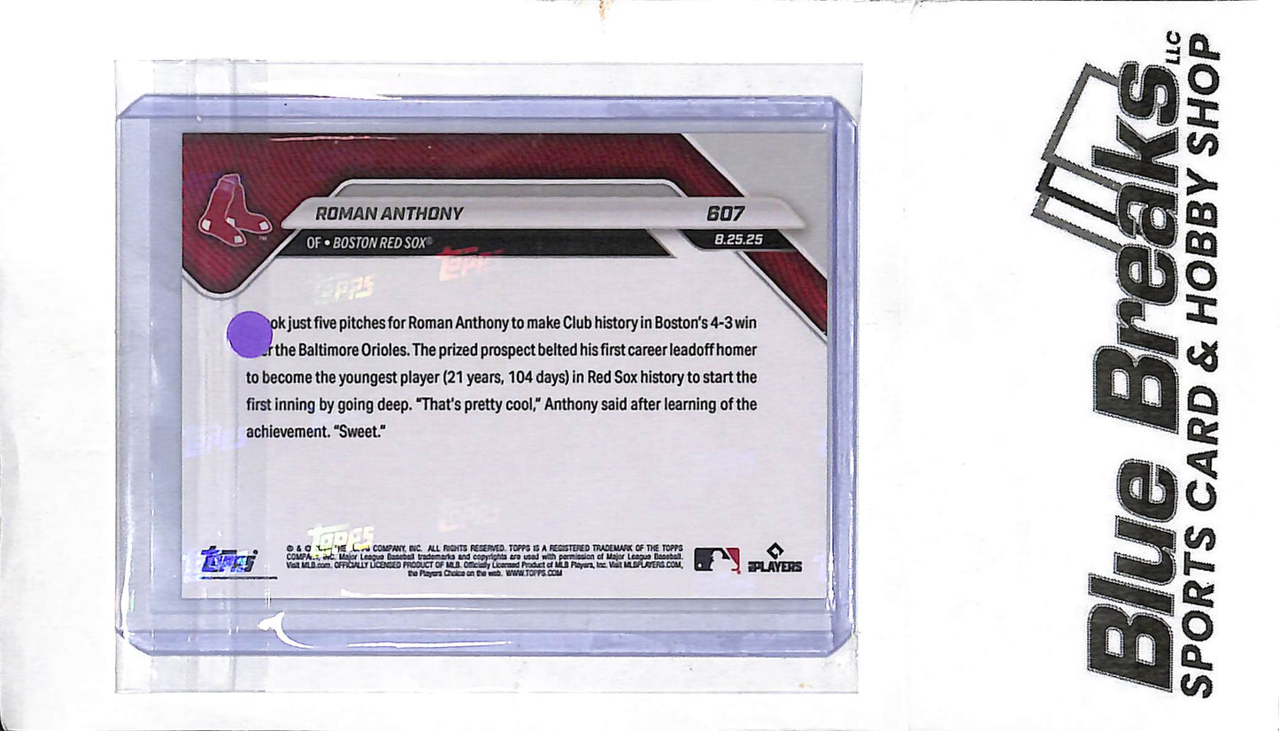 2025 Topps Now - Call Up - orange - Roman Anthony - 12/25 - baseball - Red Sox