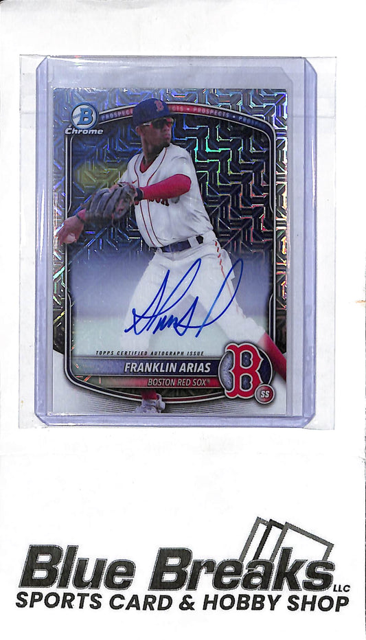 2025 Bowman Chrome - mega box - Franklin Arias - auto - #BMA-FA - baseball - Red Sox