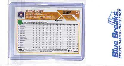 2023 Topps - Series One - Cristian Javier - SSP - #55 - baseball - Astros