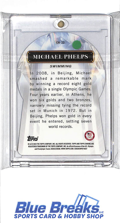 2024 Topps Chrome - die-cut - Michael Phelps - #CR-23 - swimming - Olympics
