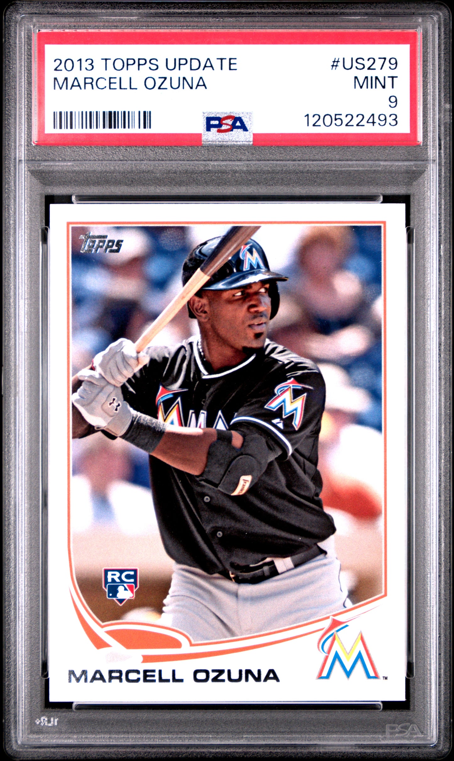 2013 Topps - Update - Marcell Ozuna - RC - #US279 - PSA 9 - baseball - Marlins
