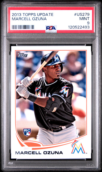 2013 Topps - Update - Marcell Ozuna - RC - #US279 - PSA 9 - baseball - Marlins
