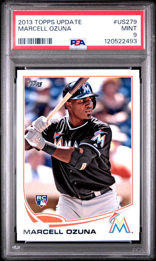 2013 Topps - Update - Marcell Ozuna - RC - #US279 - PSA 9 - baseball - Marlins