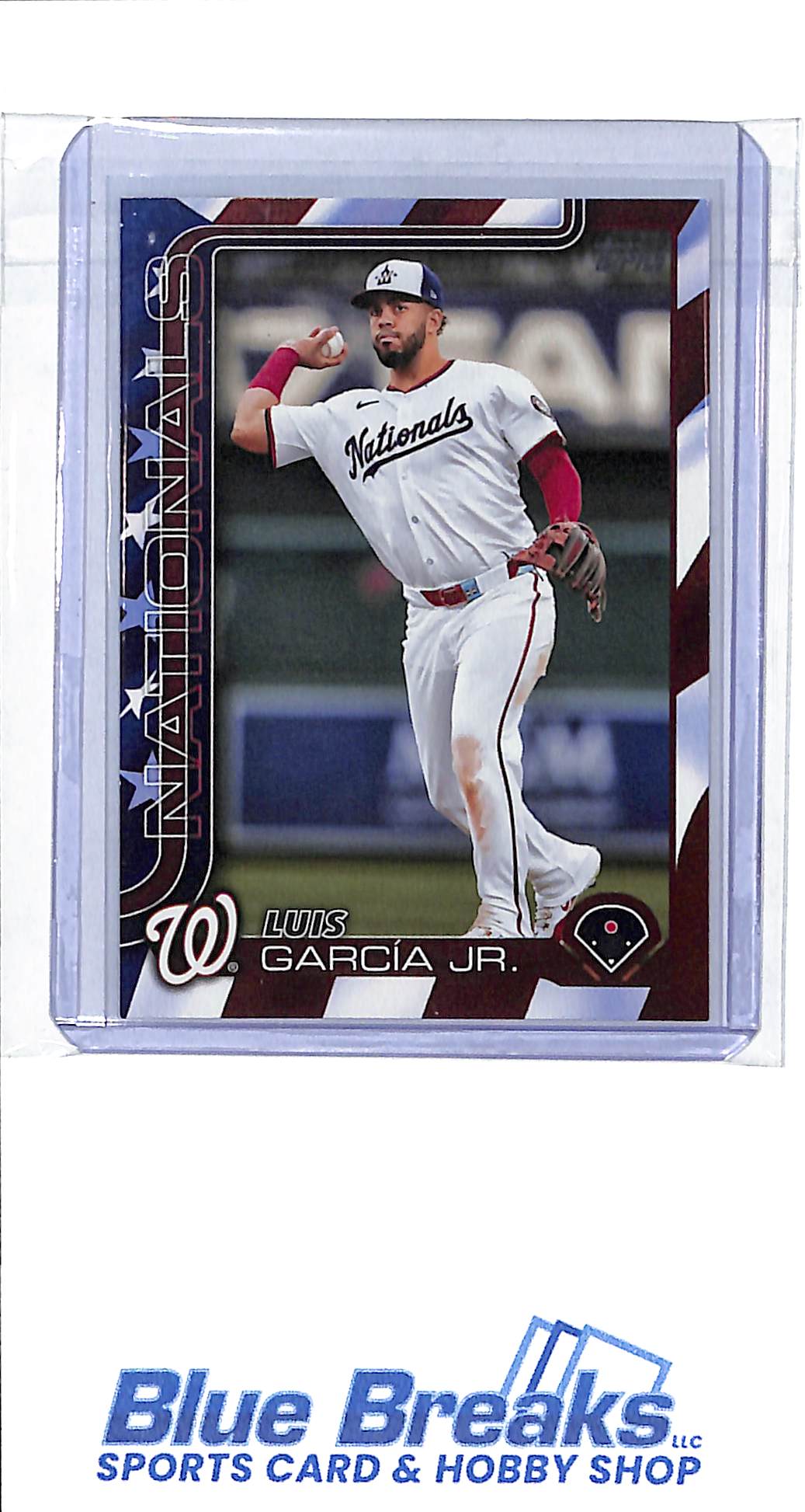 2025 Topps - Series One - Independence Day - Luis Garcia Jr - 58/76 - #9 - baseball - Nationals