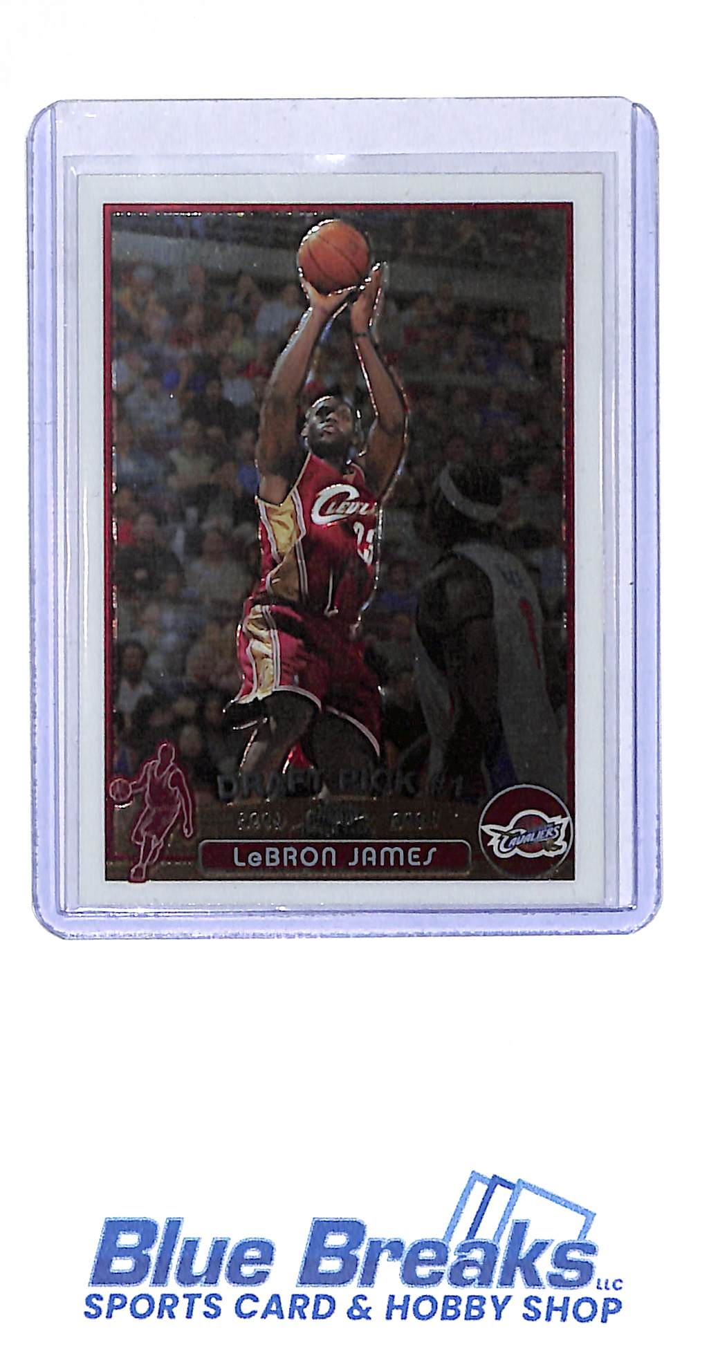 2004 Topps Chrome - Draft Pick #1 - Lebron James - Rookie Card - #111 - basketball - Cavaliers/Lakers