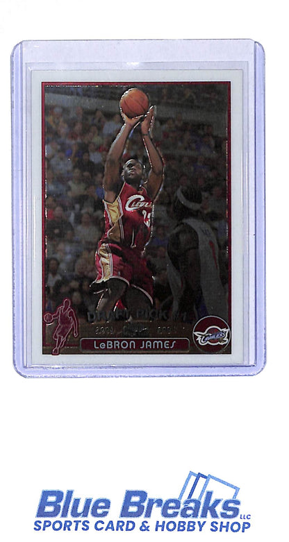 2004 Topps Chrome - Draft Pick #1 - Lebron James - Rookie Card - #111 - basketball - Cavaliers/Lakers