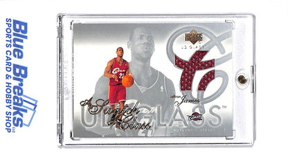 2004 Upper Deck - Glass - A Swatch of Class - LeBron James - #SC-LJ - basketball - Cavaliers/Lakers