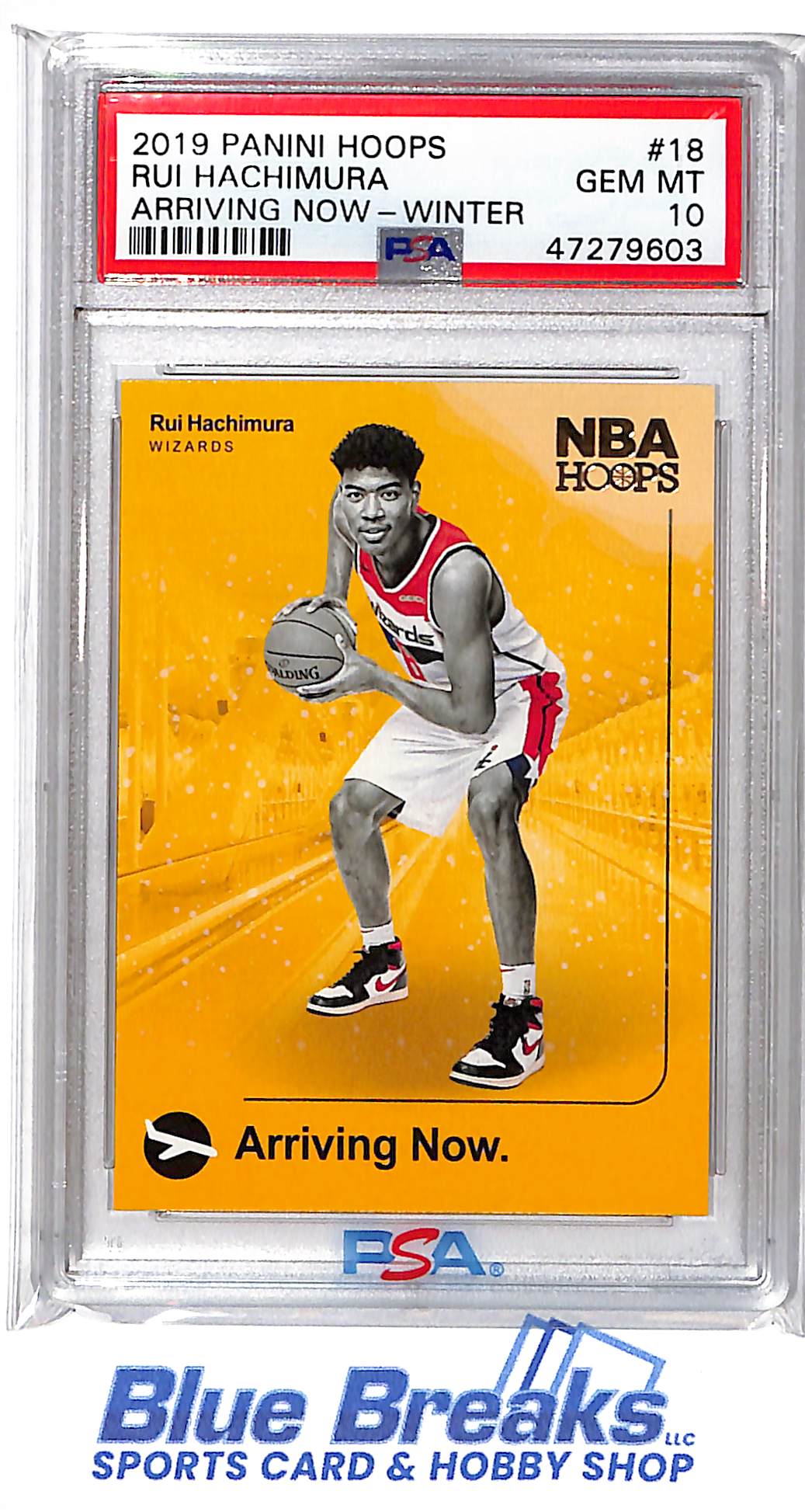 2019 Panini Hoops - Arriving Now-Winter - Rui Hachimura - #18 - PSA 10 - basketball - Wizards