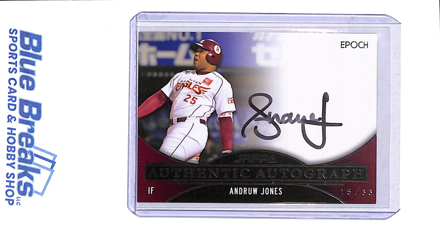 2022 EPOCH - JRFPA - Authentic Autograph - Andruw Jones - 15/33 - #AA-AJ - baseball - Tohoku Rakuten Golden Eagles