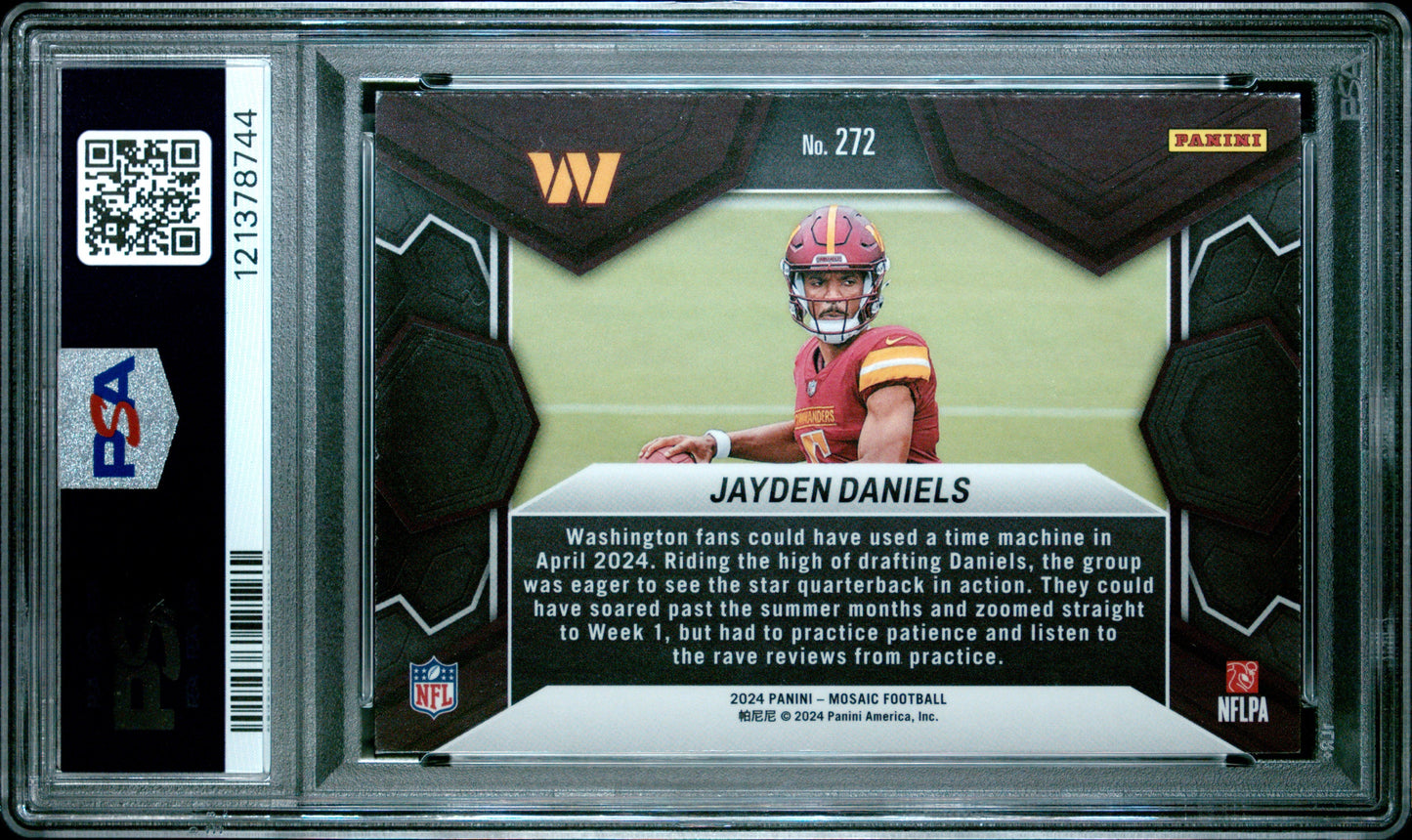 2024 Panini - Mosaic - NFL Debut - Jayden Daniels - RC - #272 - PSA 7 - football - Commanders