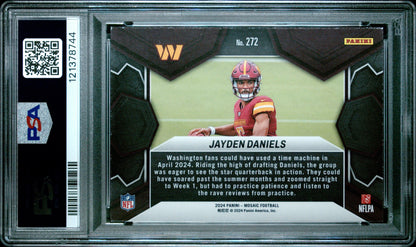 2024 Panini - Mosaic - NFL Debut - Jayden Daniels - RC - #272 - PSA 7 - football - Commanders