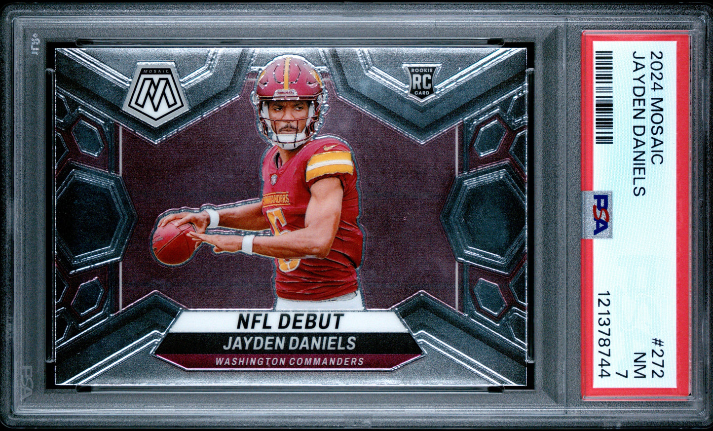 2024 Panini - Mosaic - NFL Debut - Jayden Daniels - RC - #272 - PSA 7 - football - Commanders