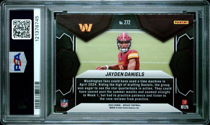 2024 Panini - Mosaic - NFL Debut - Jayden Daniels - RC - #272 - PSA 7 - football - Commanders