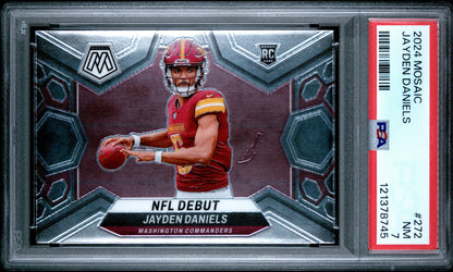 2024 Panini - Mosaic - NFL Debut - Jayden Daniels - RC - #272 - PSA 7 - football - Commanders