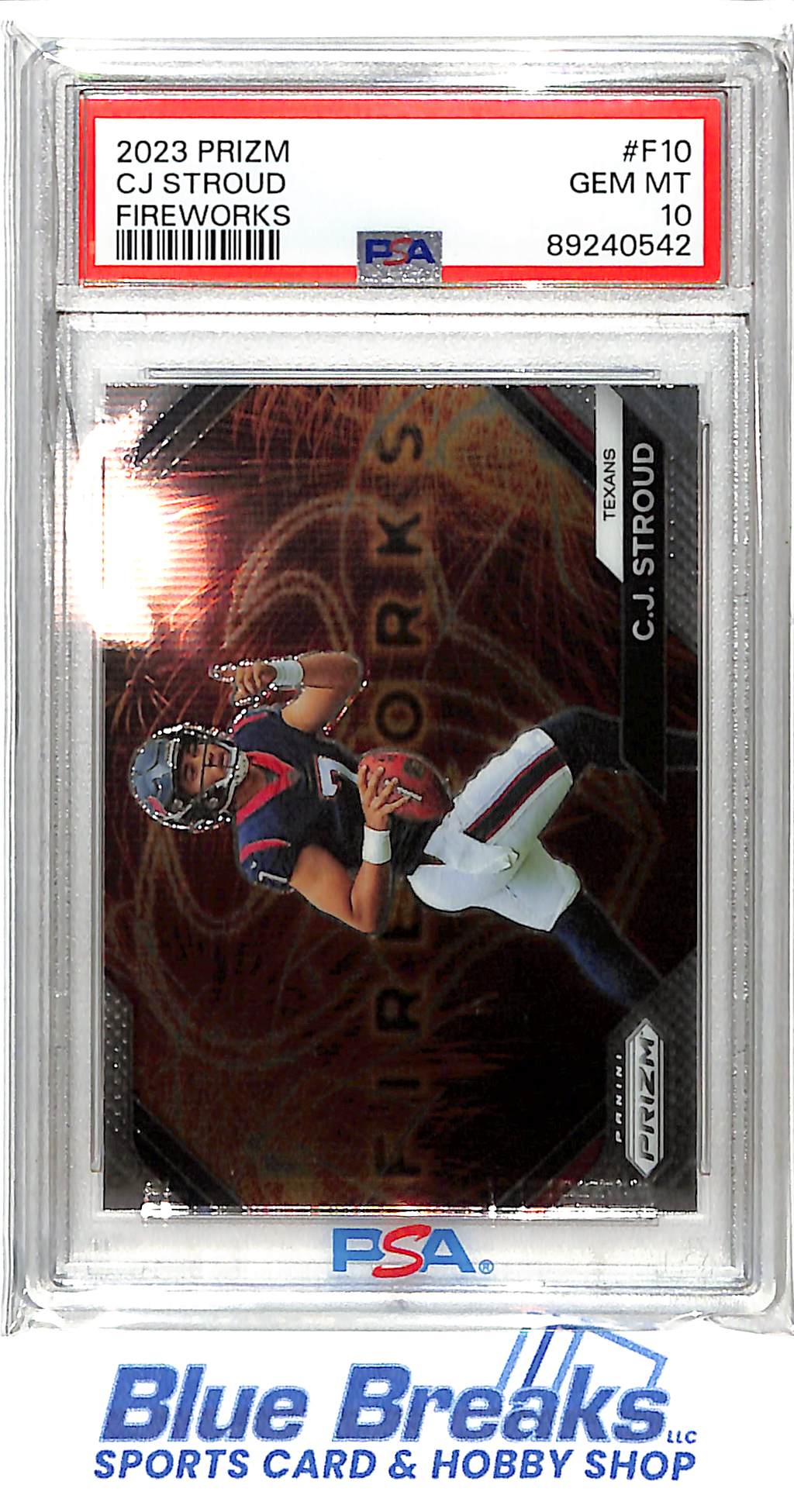2023 Prizm - CJ Stroud - #F10 - Fireworks - PSA 10