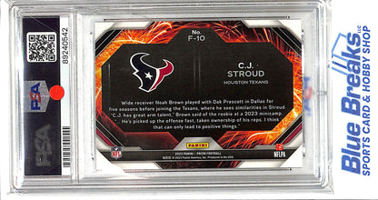 2023 Prizm - CJ Stroud - #F10 - Fireworks - PSA 10