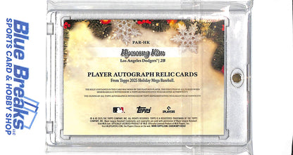 2025 Topps Holiday - Hyseong Kim - Los Angeles Dodgers - #PAR-HK - Relic - Patch - Auto - 20/50 - Rookie