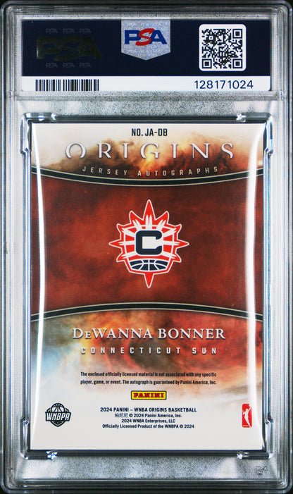2024 Panini - Origins - Dewanna Bonner - jersey auto - #JA-DB - PSA 9 - basketball - Sun