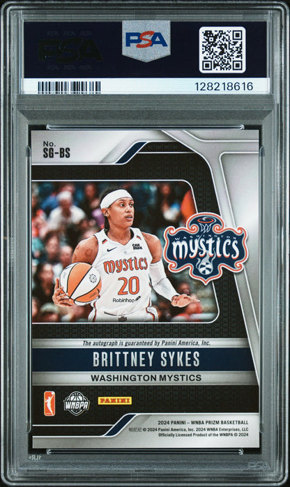2024 Panini - Prizm WNBA - Signatures - Brittney Sykes - auto - #SG-BS - basketball - Mystics