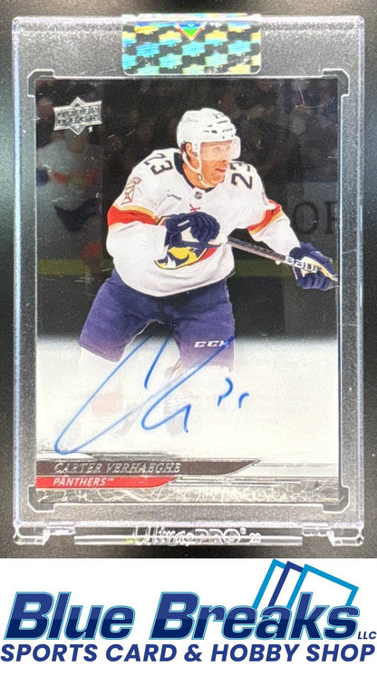 2024-25 Upper Deck Clear Cut Carter Verhaeghe [RC] #CC-CV Auto Florida Panthers