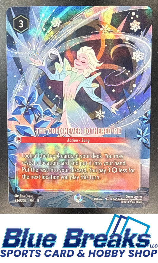 2026 Disney Lorcana: Winterspell Enchanted The Cold Never Bothered Me #234/204