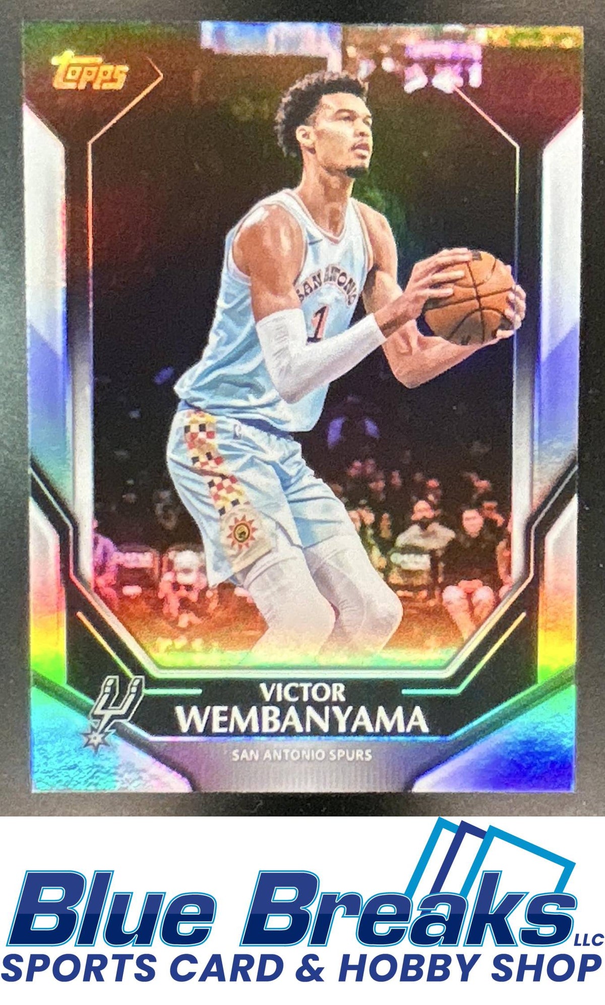 2026 Topps Collector's Kit Exclusive Rainbow Foil Victor Wembanyama #NBA-7 San Antonio Spurs