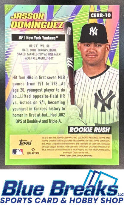 2024 Topps Chrome All-Etch Jasson Dominguez #CERR-10 17/50 Gold New York Yankees