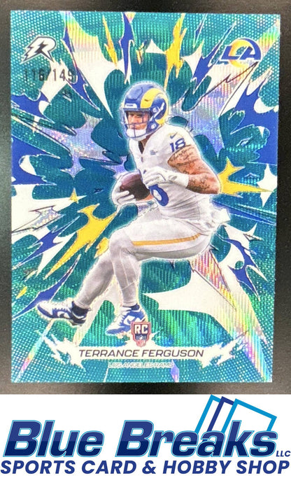 2025 Topps Resurgence Terrance Ferguson #152 Teal Surge Refractor 116/149 RC Los Angeles Rams