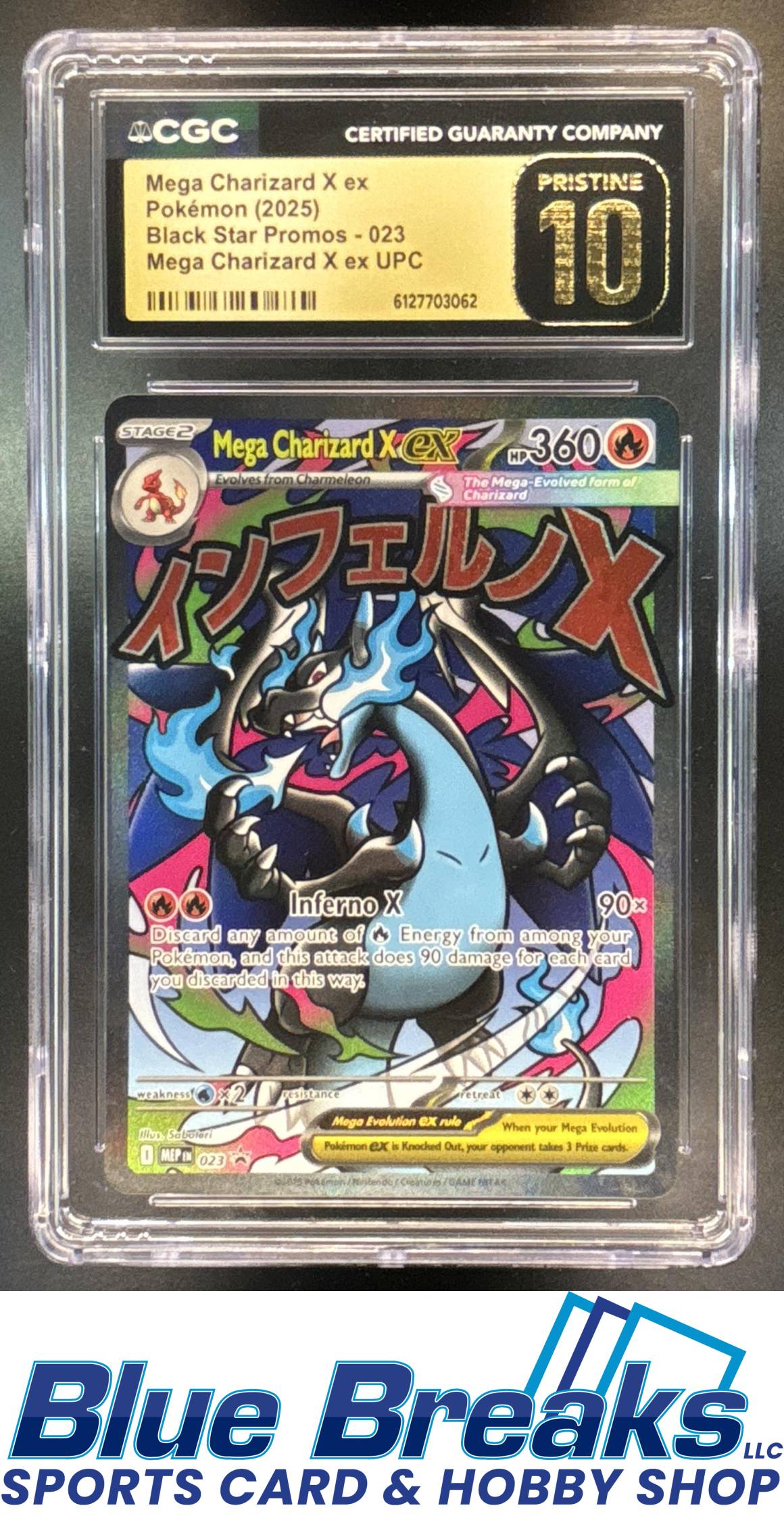 2026 Pokemon MEP Black Star Promos Mega Charizard X ex #023 CGC 10