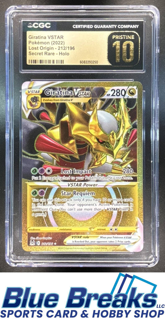 2022 Pokemon Sword & Shield Lost Origin Giratina VST #212/196 CGC 10