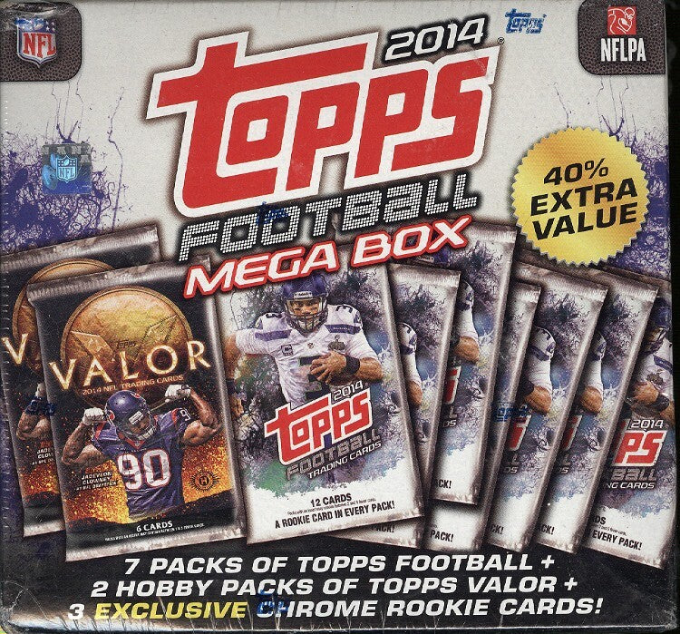 2014 Topps Football Mega Box - Sealed Wax