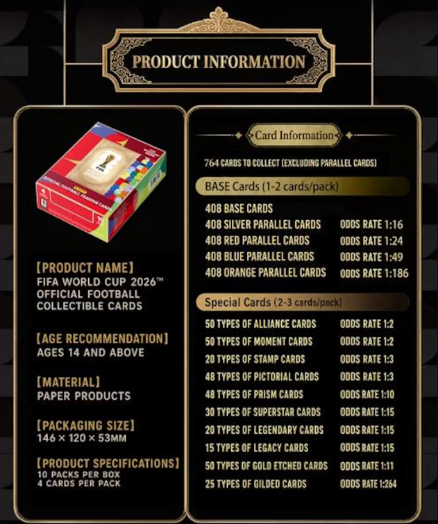 2026 Panini x Kayou FIFA World Cup Soccer Standard Hobby Box