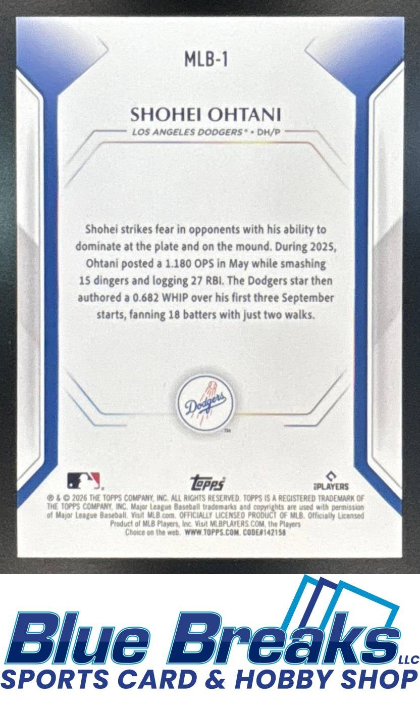 2026 Topps Collector's Kit Exclusive Rainbow Foil Shohei Ohtani [RC] #MLB-1