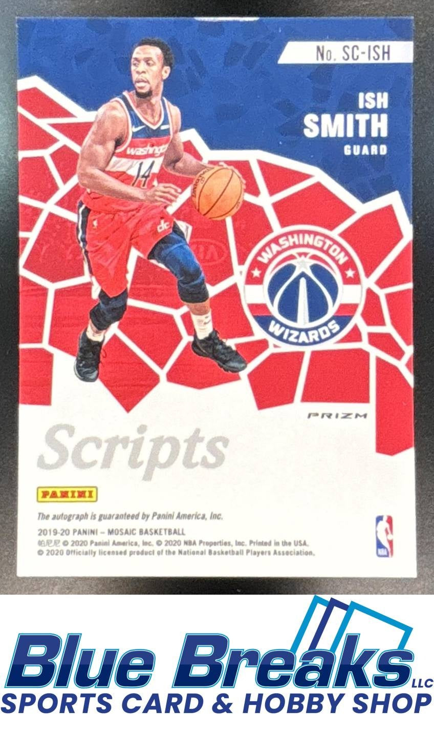 2019-20 Panini Mosaic Scripts Ish Smith [RC] #SC-ISH Auto Wizards