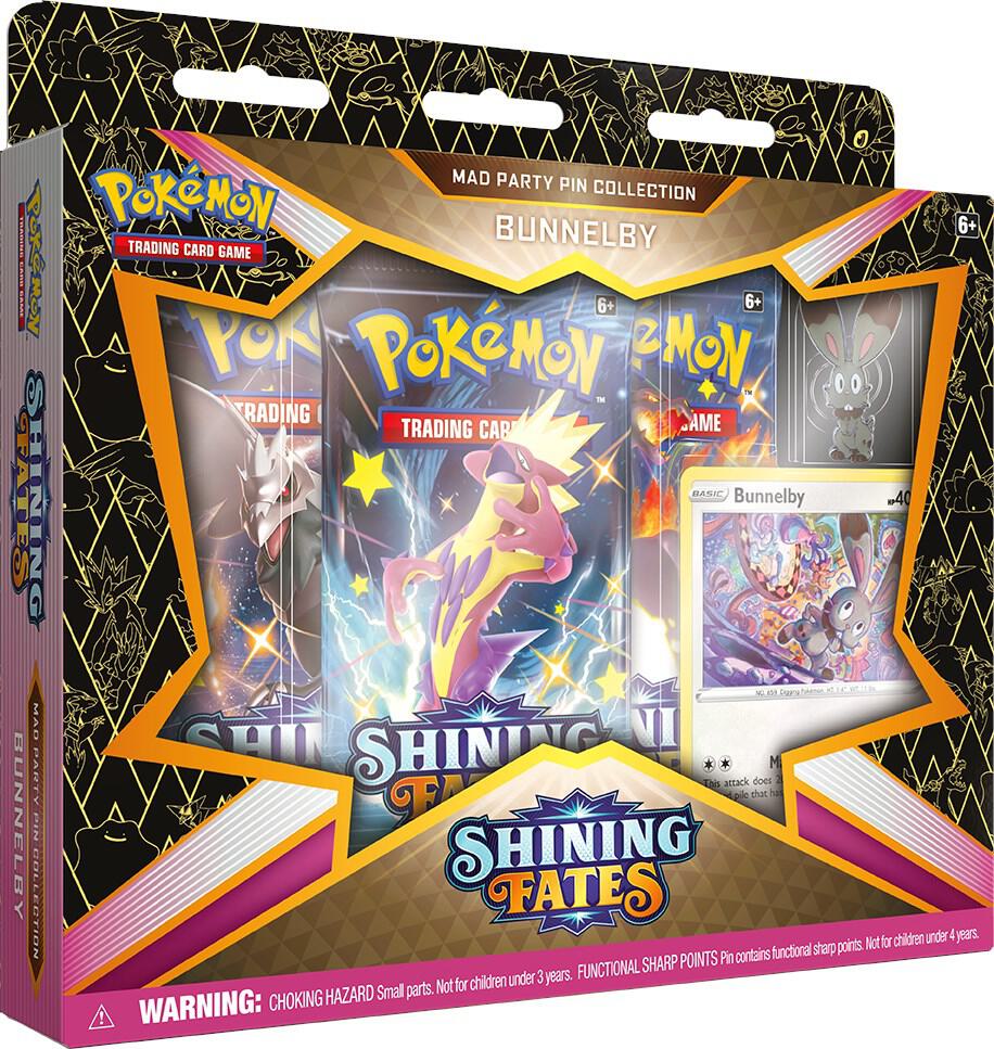 Shining Fates Mad Party Pin Collection [Bunnelby] - Shining Fates (SHF) - Sealed Wax