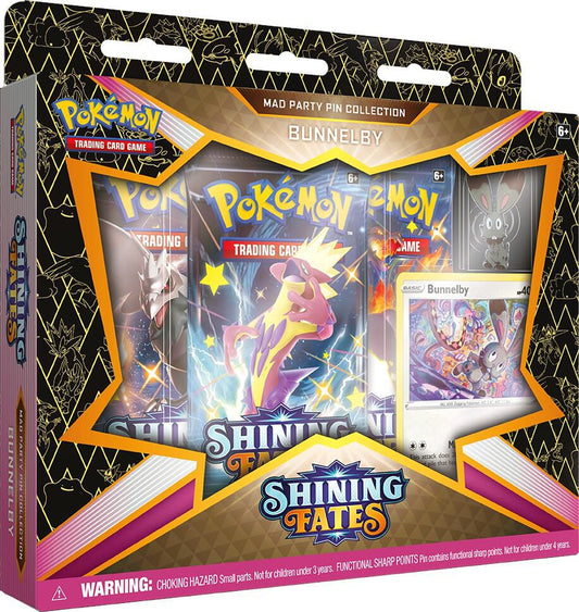 Shining Fates Mad Party Pin Collection [Bunnelby] - Shining Fates (SHF) - Sealed Wax
